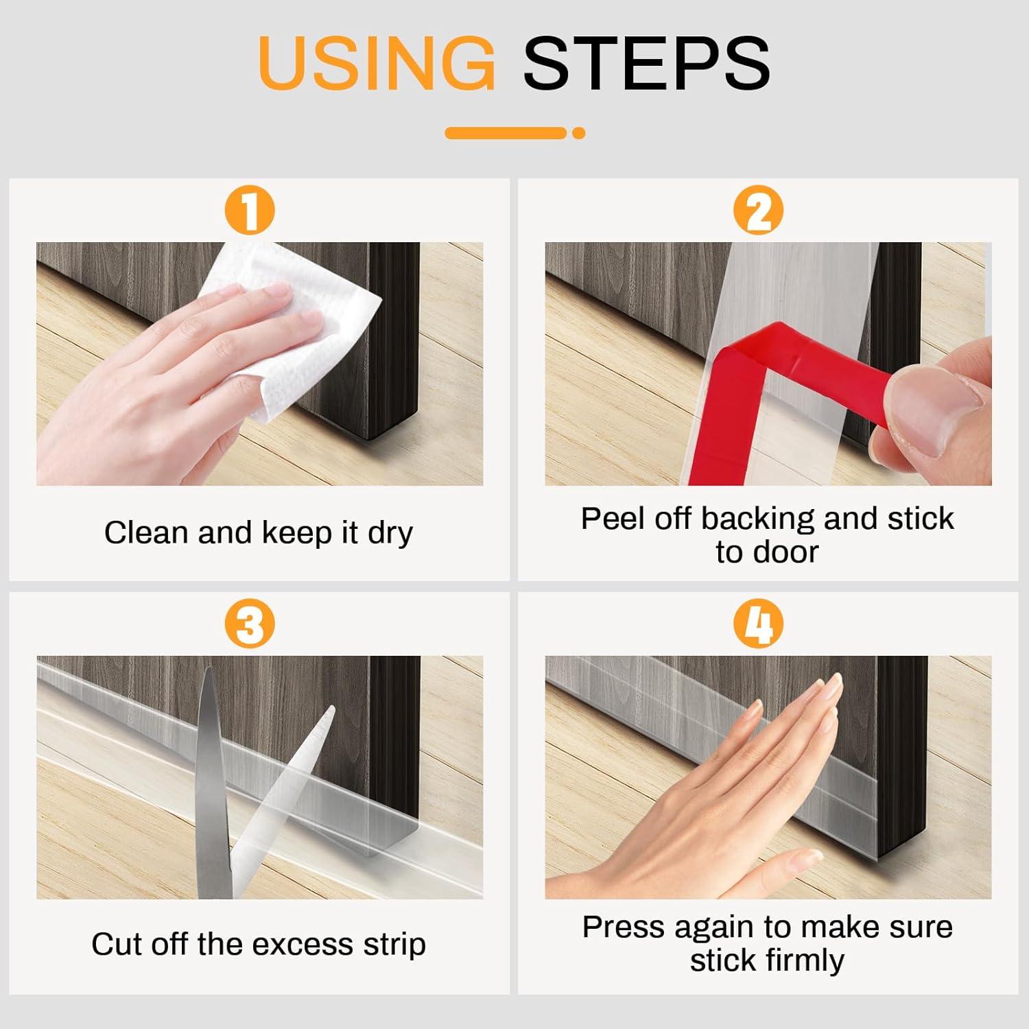 Burlete de Silicona Transparente E-PRONSE 5cm x 6.1m