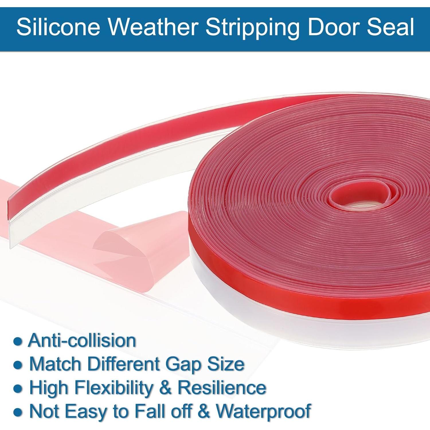 Tira de Sellado de Silicona PATIKIL 10.06 m x 2.54 cm 2 Rollos