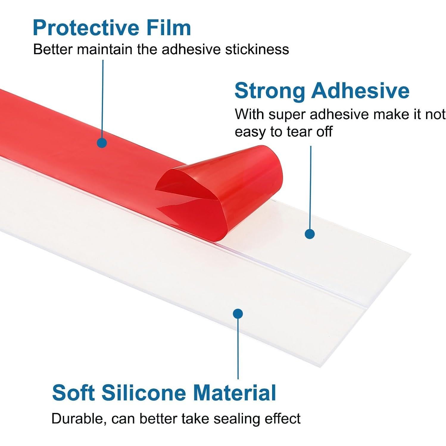 Tira de Sellado de Silicona PATIKIL 10.06 m x 2.54 cm 2 Rollos