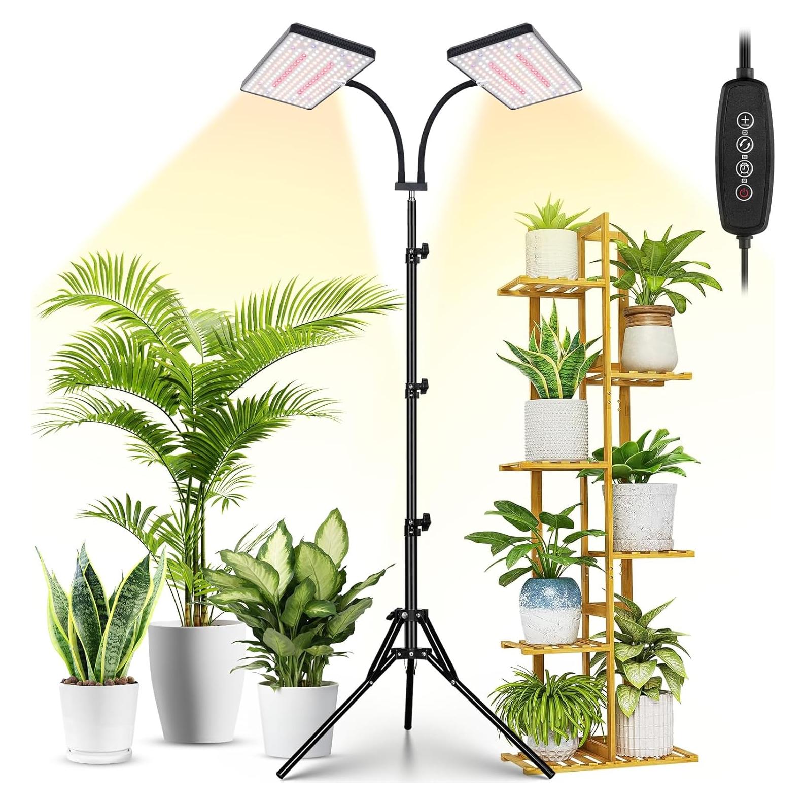 Luz de Crecimiento LED LBW Doble Cabezal 428 LEDs Espectro Completo