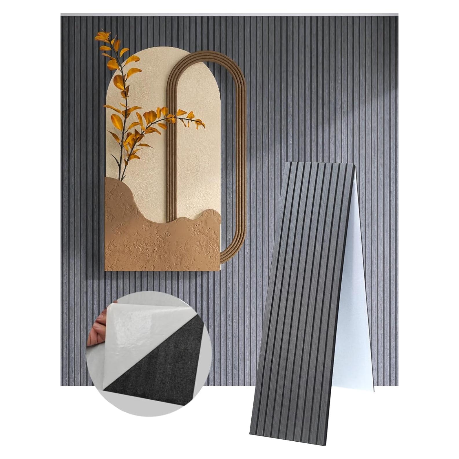 Paneles de Pared 3D Autoadhesivos RozingStar Ébano 240x30 cm