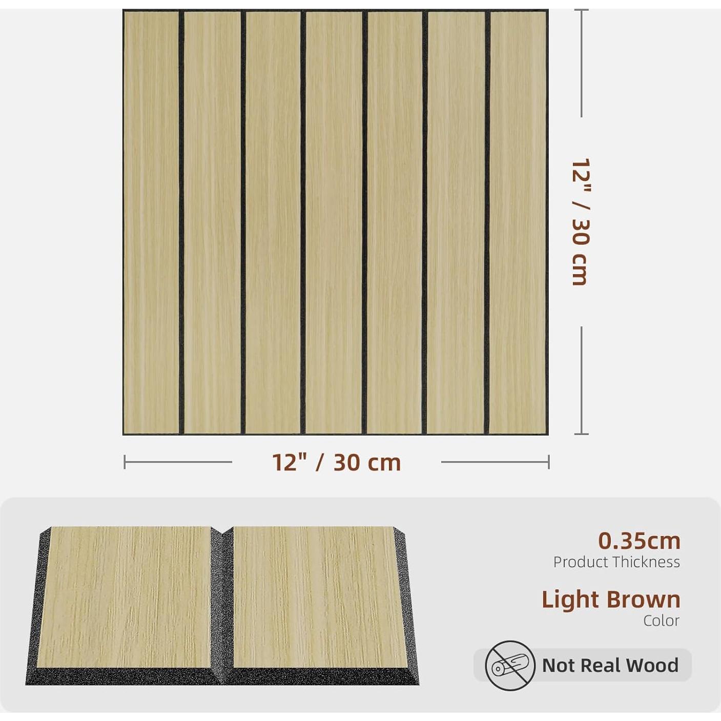 Paneles de Pared Autoadhesivos WADILE 30x30cm PVC Aislantes
