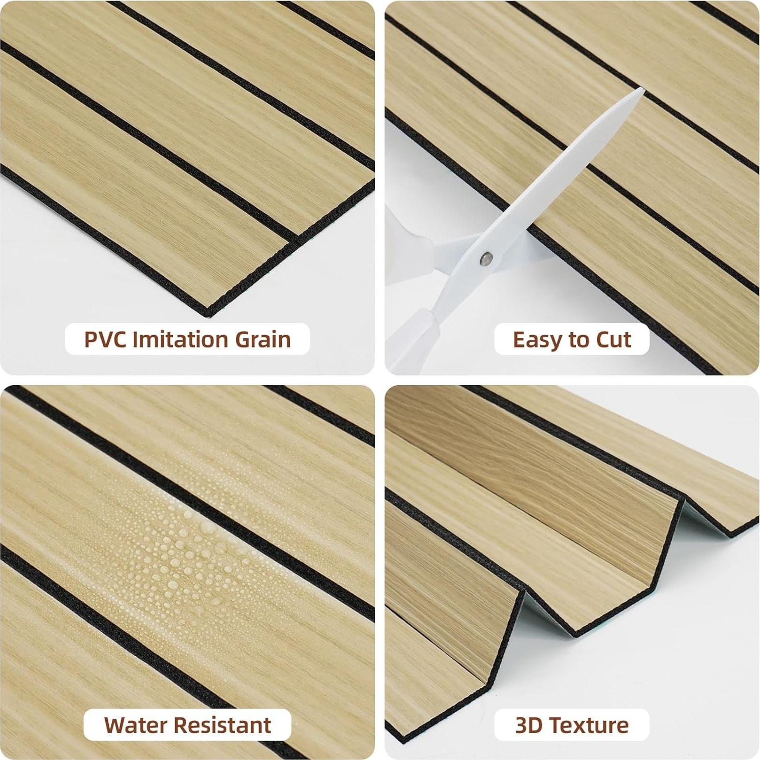 Paneles de Pared Autoadhesivos WADILE 30x30cm PVC Aislantes