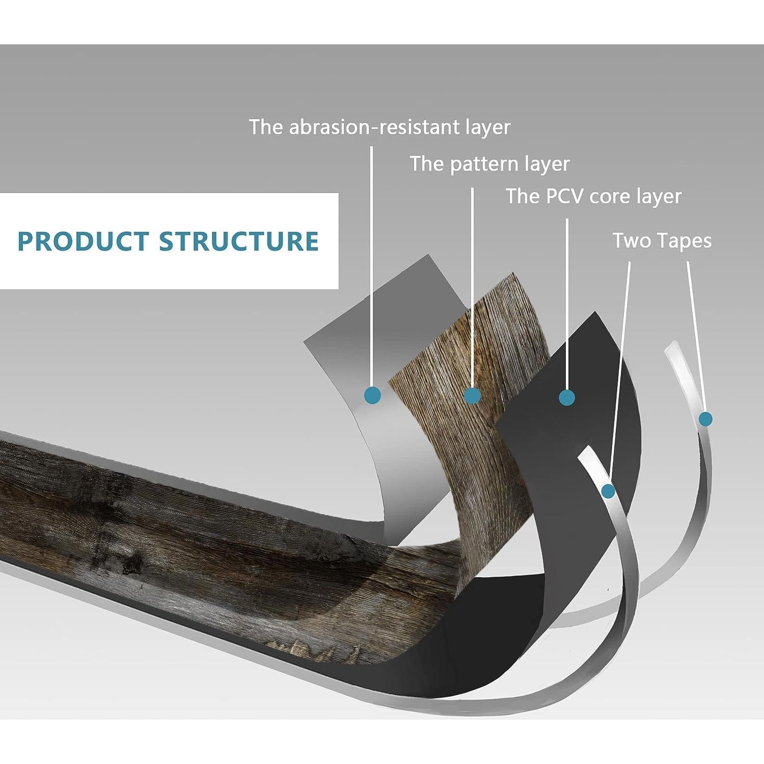 Paneles de Pared Vinilo Urban Decor MagicWood 15x91 cm Marrón
