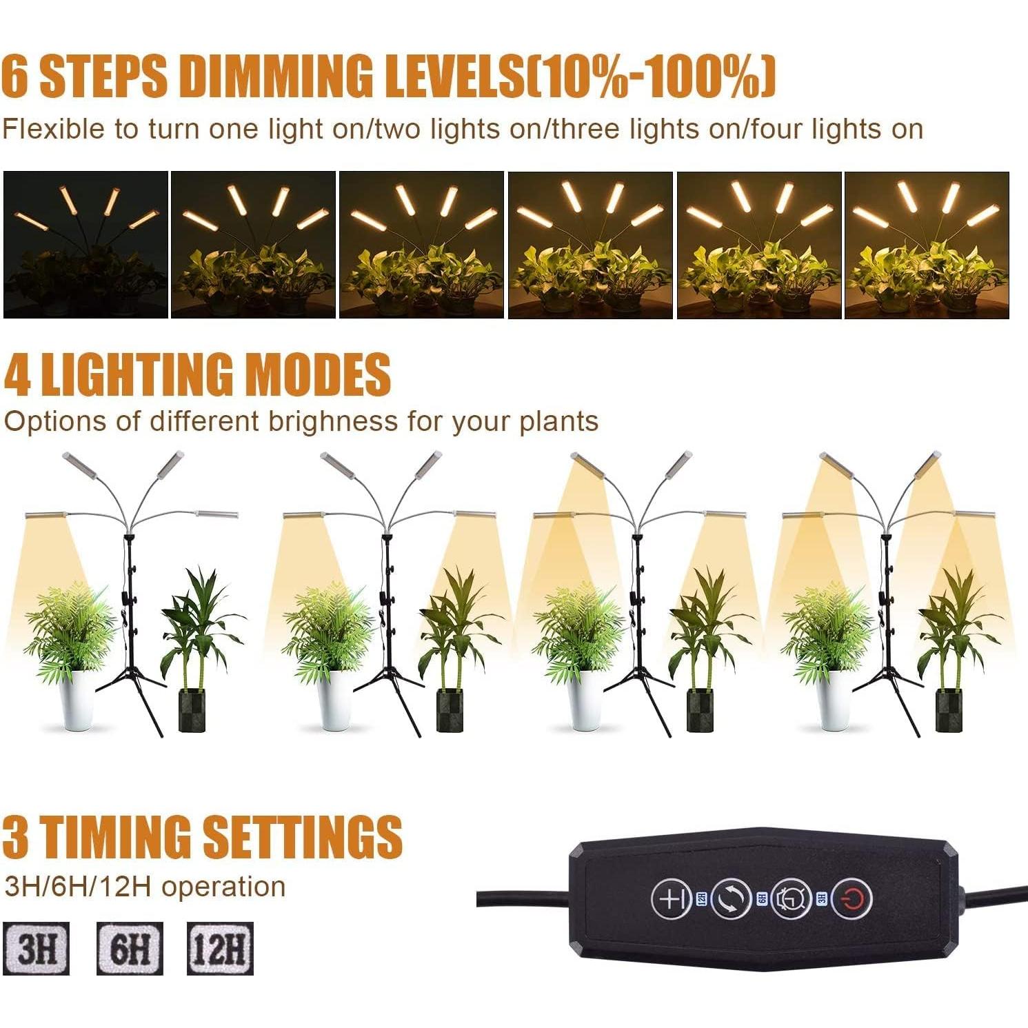 Luz de Cultivo LED Espectro Completo ANDOHAI GL-1 200W