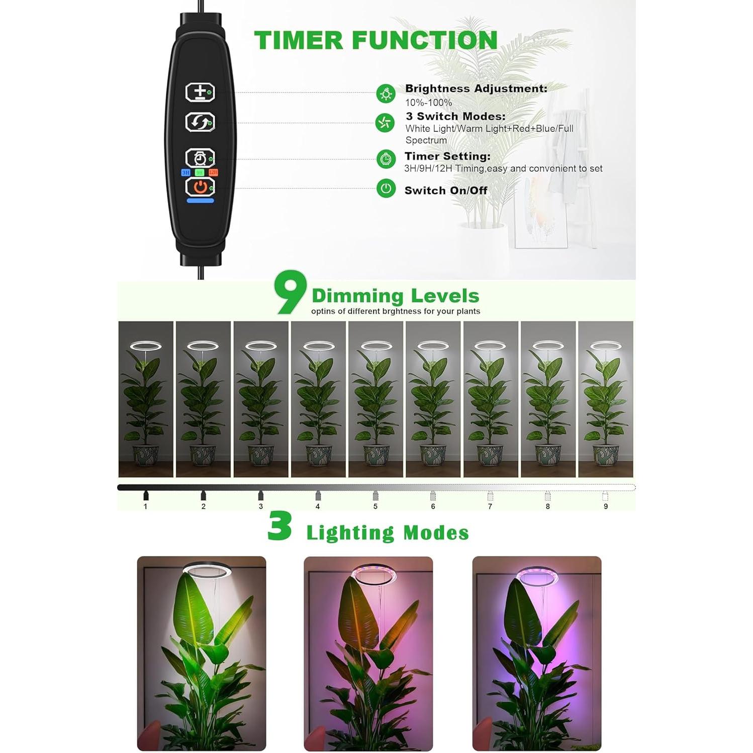 Luz de Crecimiento LED 25.4cm Little Joke Espectro Completo