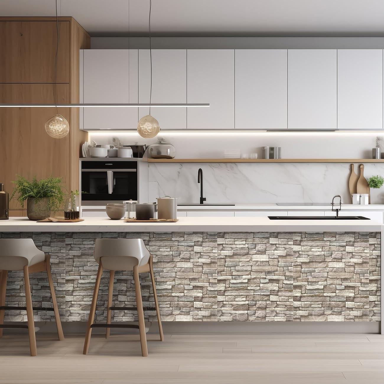 Paneles de Pared 3D Autoadhesivos Yutianli 10PCS Ladrillo Falso