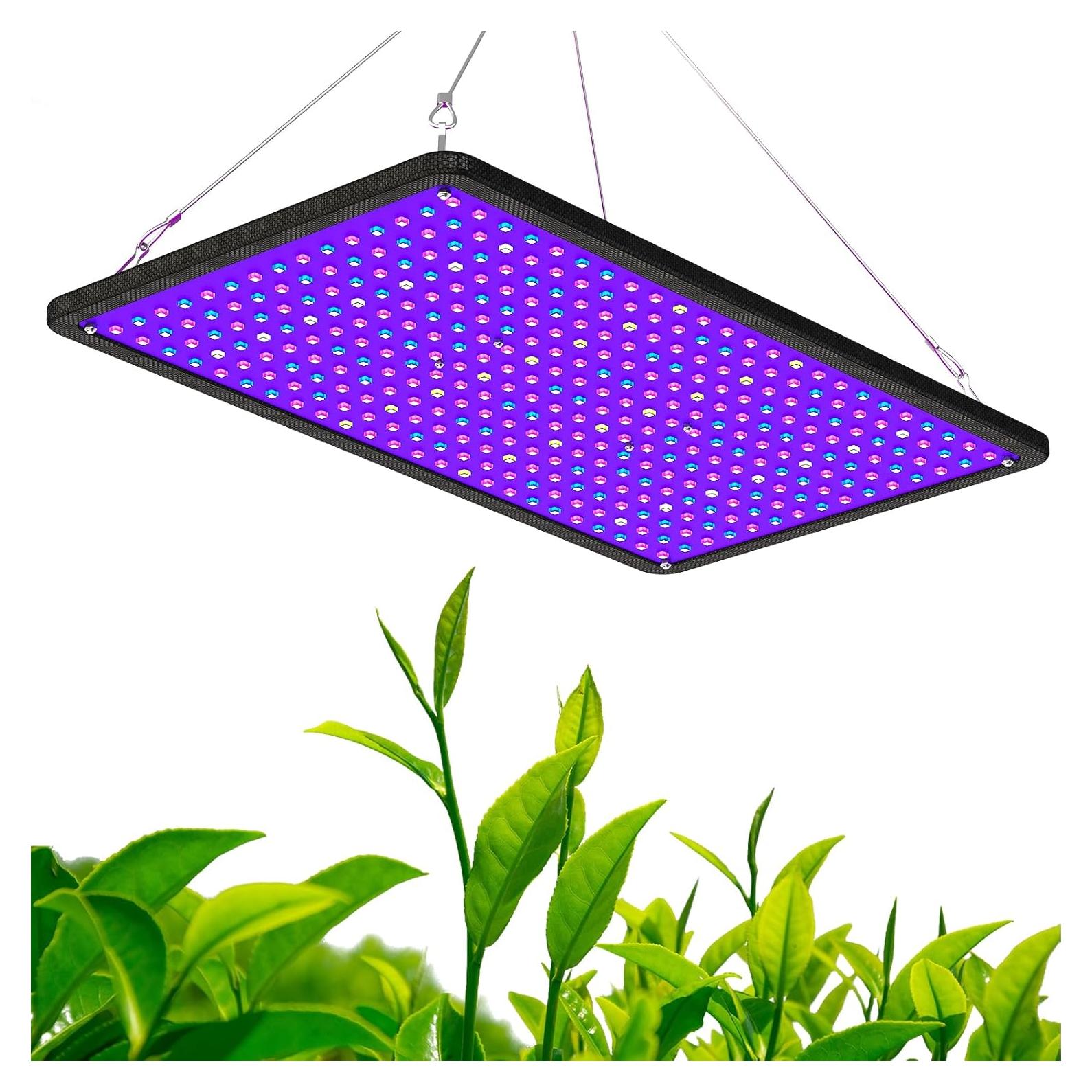 Luz de Cultivo LED 100W LUYIMIN Espectro Completo para Plantas