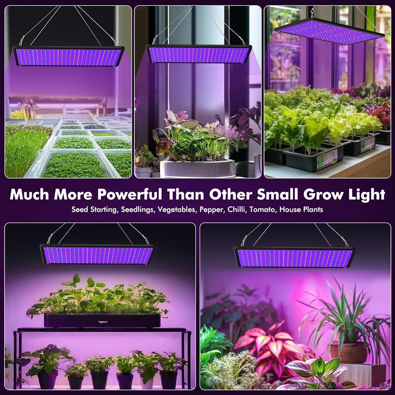 Luz de Cultivo LED 100W LUYIMIN Espectro Completo para Plantas
