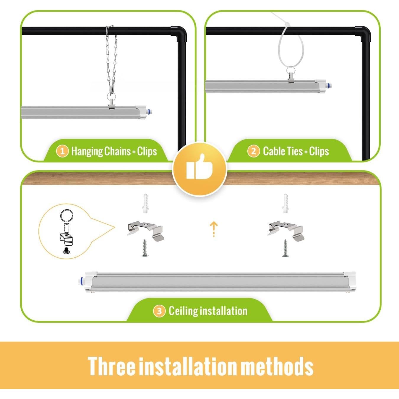 Luces de Cultivo LED 1.4FT SpeePlant Espectro Completo 36W