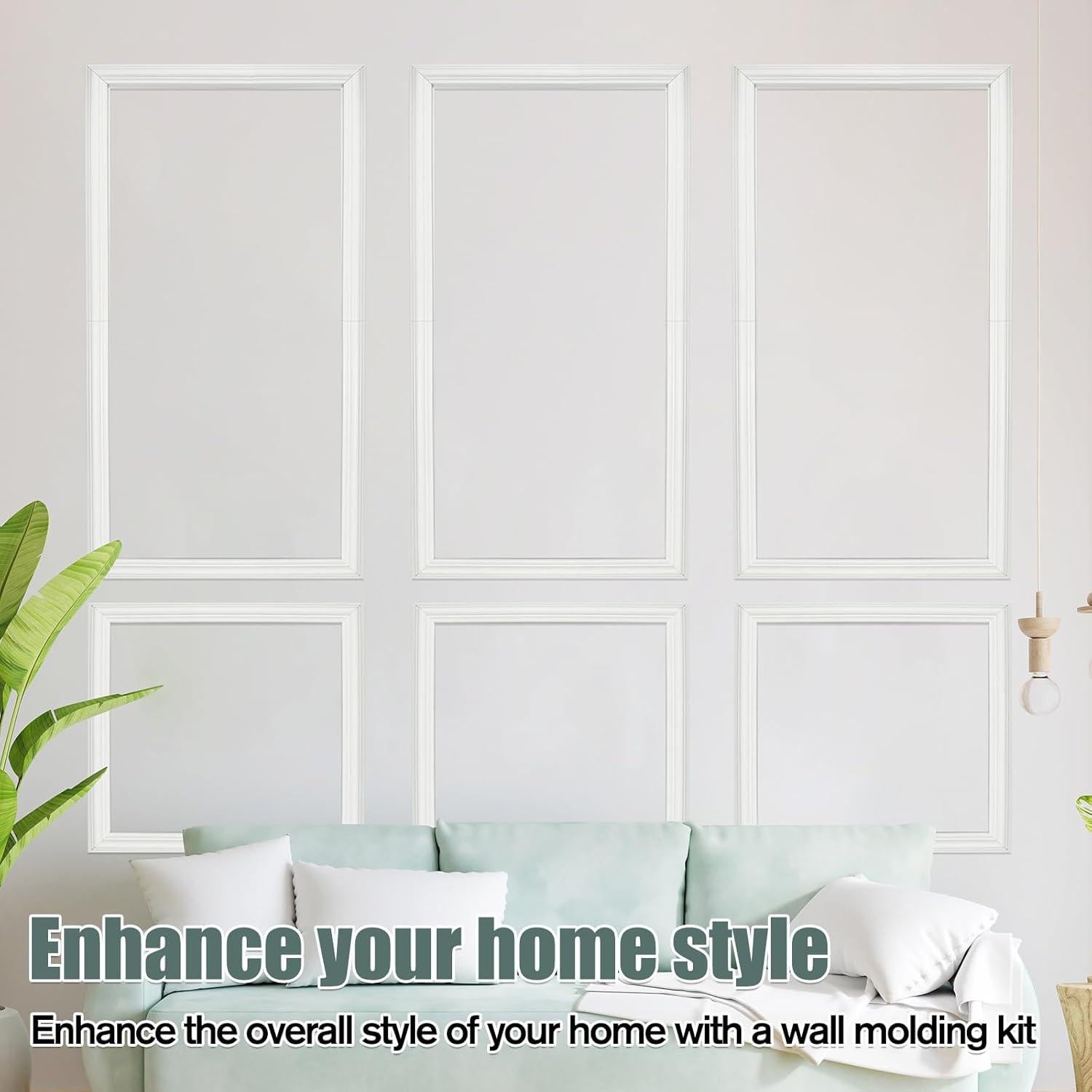 Kit de Moldura de Pared Autoadhesiva 3 Piezas SHUNYITONG