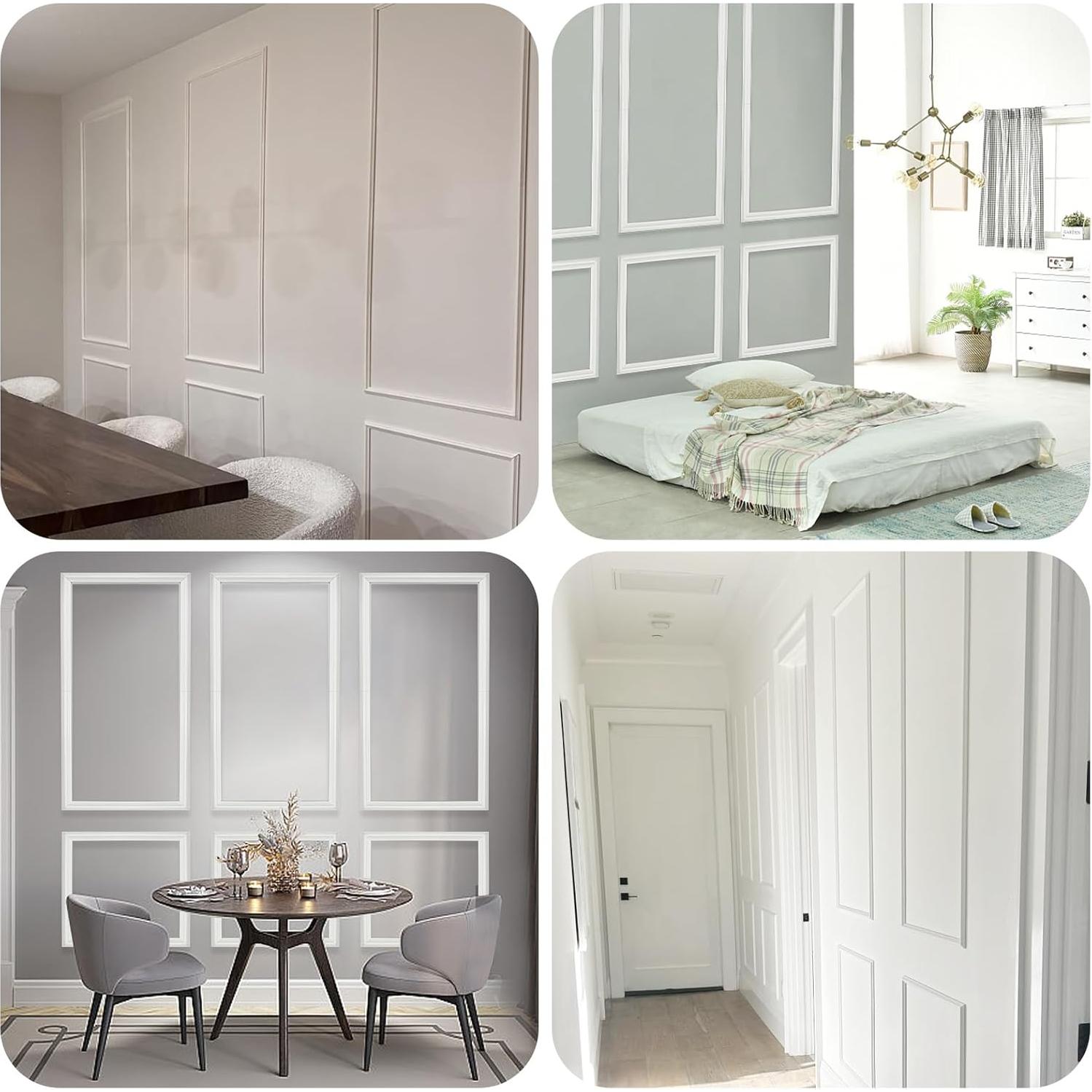 Kit de Moldura de Pared Autoadhesiva 3 Piezas SHUNYITONG