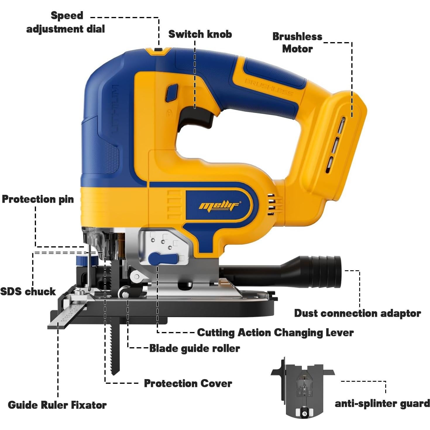 Sierra de Calar Inalámbrica Eastyle 20V con Batería 4Ah