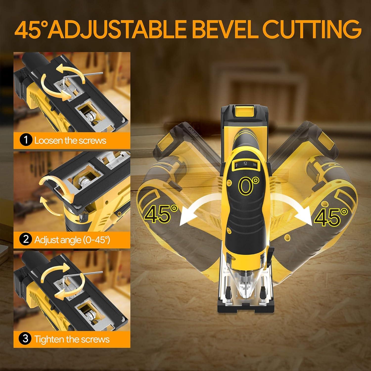 Sierra de calar inalámbrica Bandeiman 20V Max sin batería