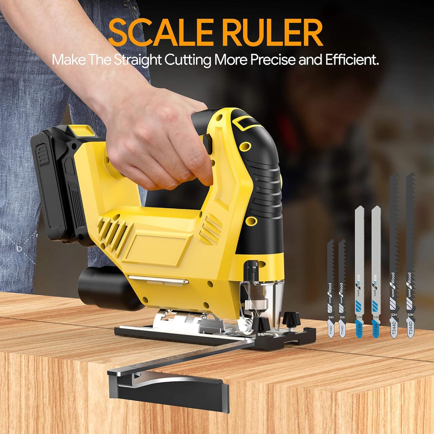 Sierra de calar inalámbrica Bandeiman 20V Max sin batería