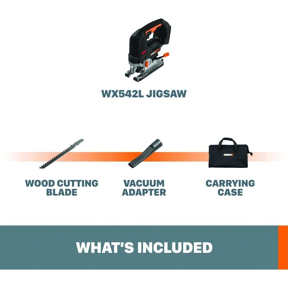 Sierra de calar inalámbrica Worx NITRO 20V sin escobillas