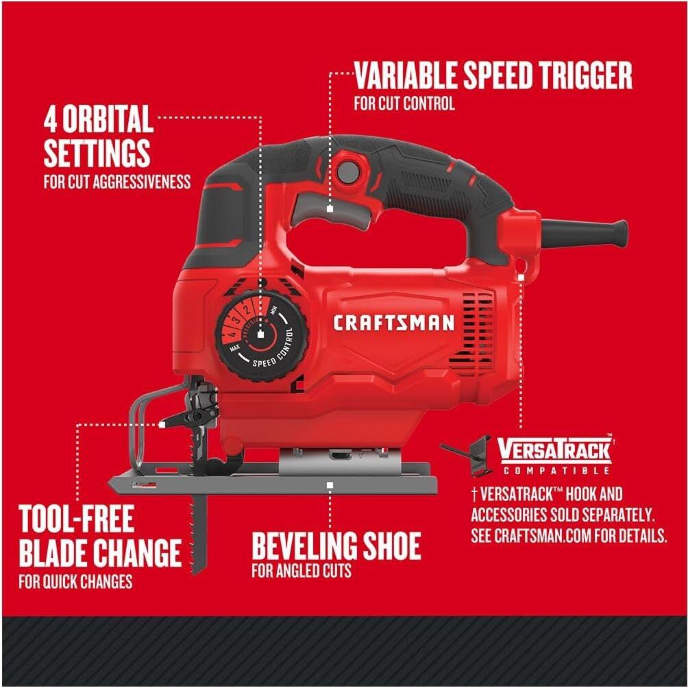 Sierra de Vaivén CRAFTSMAN CMES610, 5A, 3000 SPM, 4 Orbitales