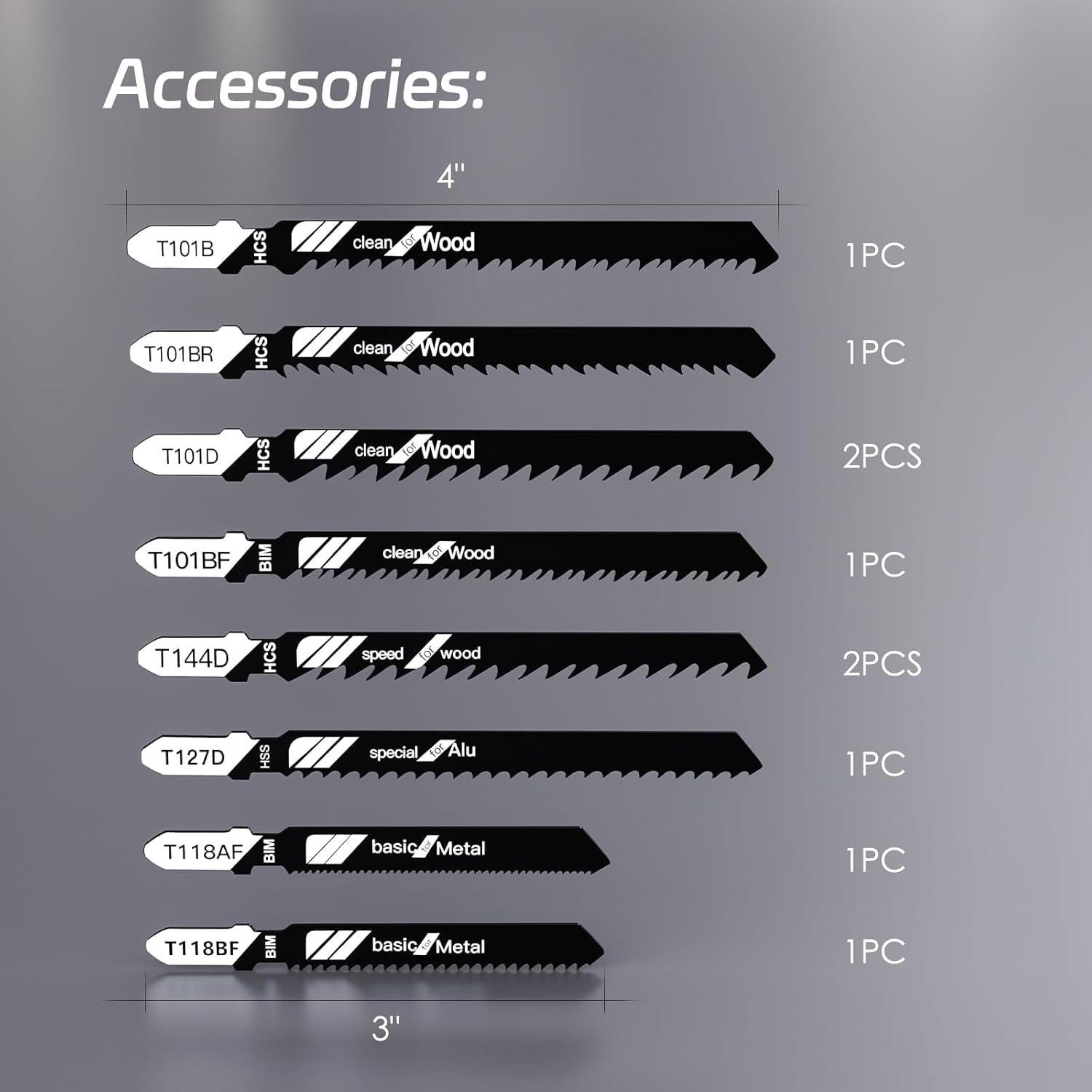 Sierra de Vaivén Inalámbrica Vistreck 20V con 10 Hojas