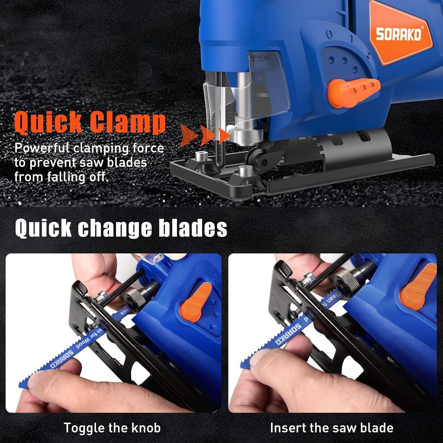 Sierra de Calar Eléctrica SORAKO 5.0Amp 800-3000 SPM 6 Velocidades