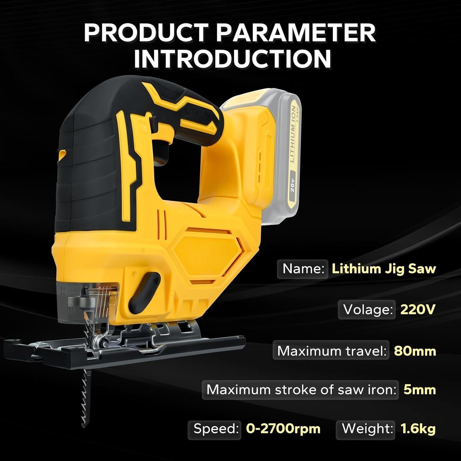 Sierra de calar inalámbrica Searvgrh SCL-XYJ-01 con LED