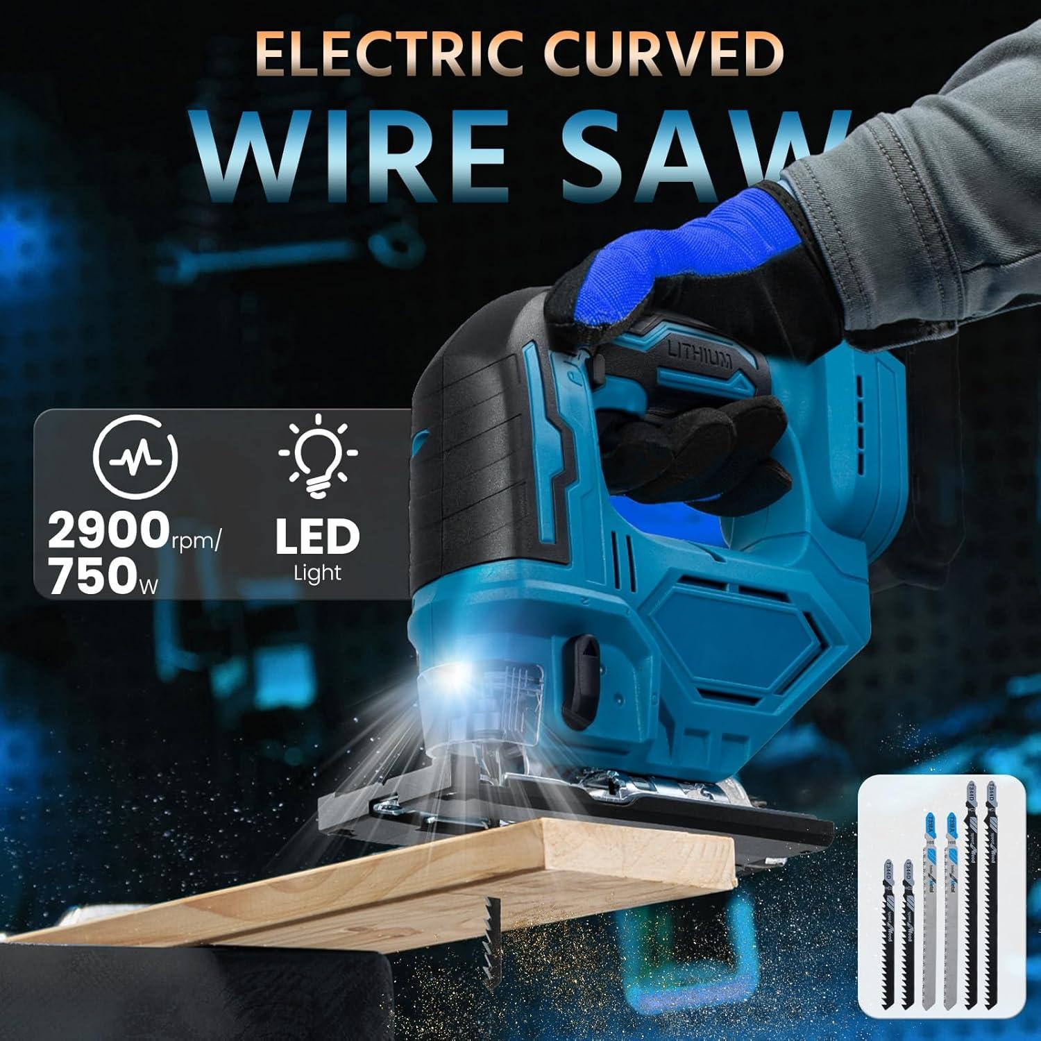 Sierra de Calar Eléctrica 18V Gibxiyza 750W Inalámbrica