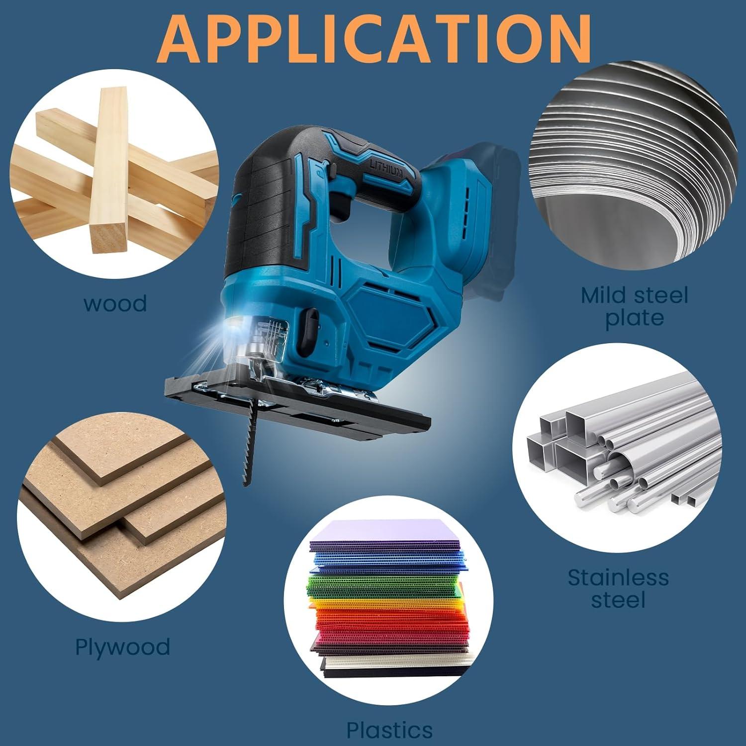 Sierra de Calar Eléctrica 18V Gibxiyza 750W Inalámbrica