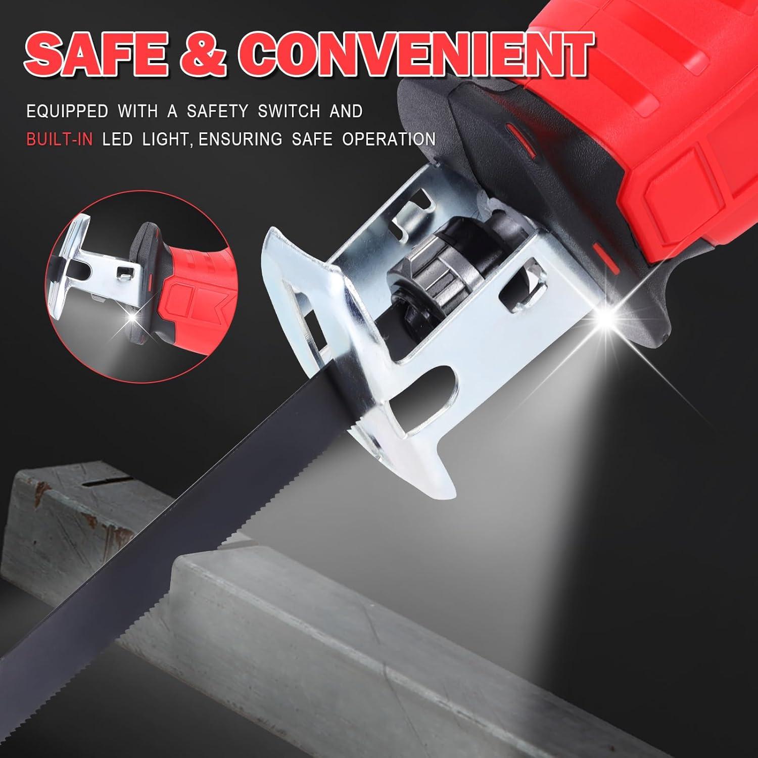 Sierra Recíproca Inalámbrica BDJHMP 21V 2000mAh 3000RPM