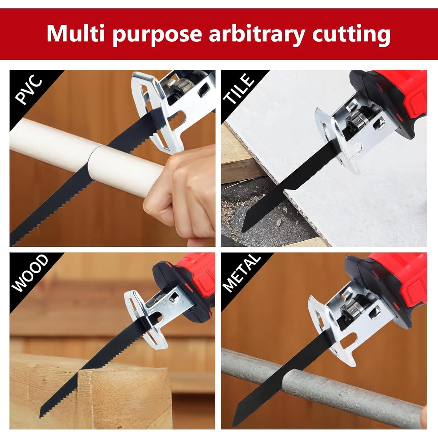 Sierra Recíproca Inalámbrica BDJHMP 21V 2000mAh 3000RPM