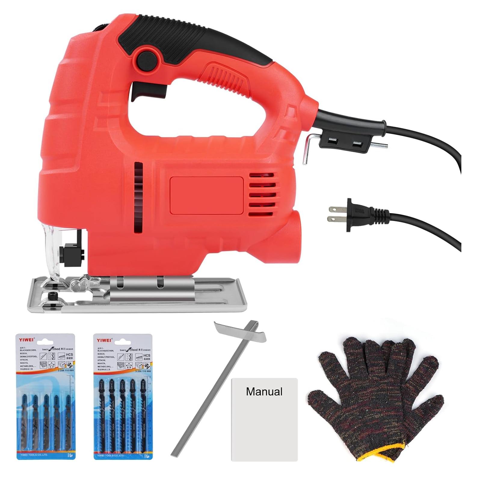 Sierra de Calar Eléctrica Eatbuy 800W 6 Velocidades con 10 Hojas