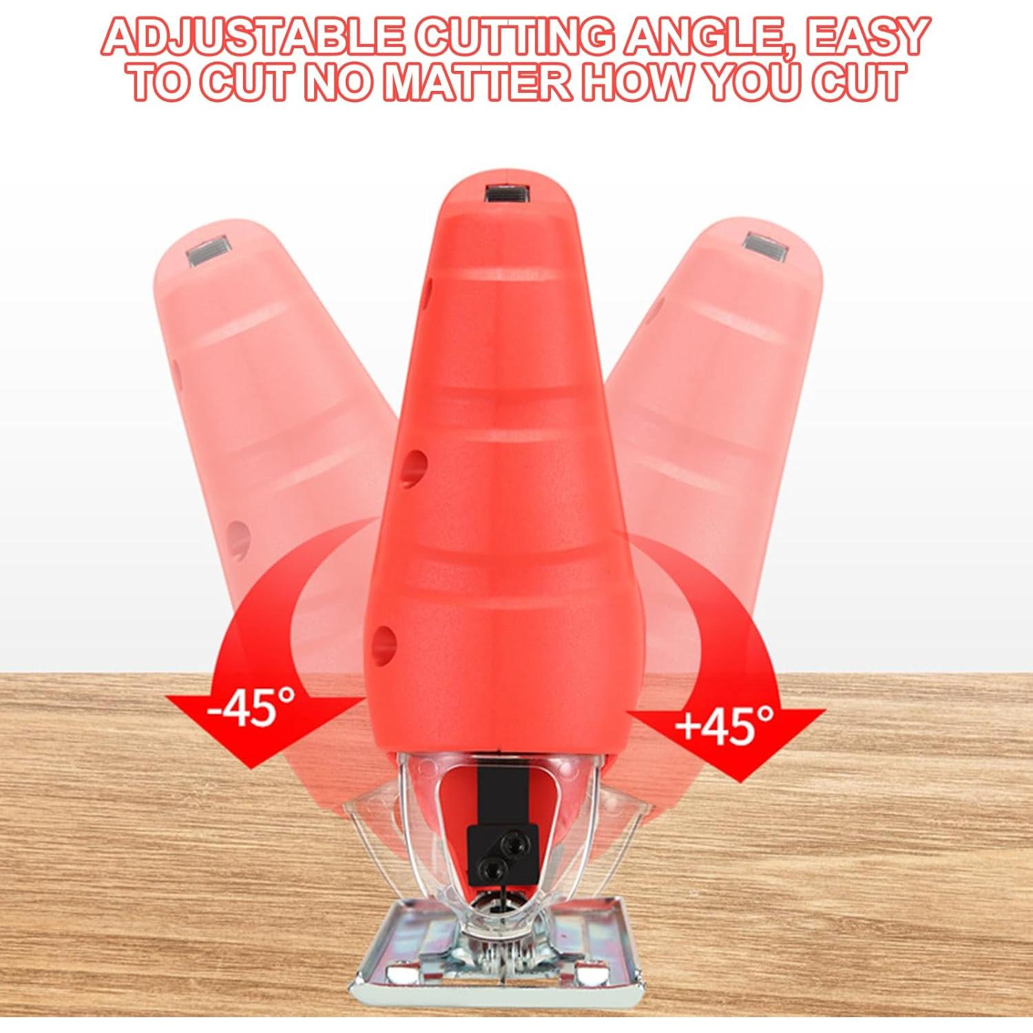 Sierra de Calar Eléctrica Eatbuy 800W 6 Velocidades con 10 Hojas