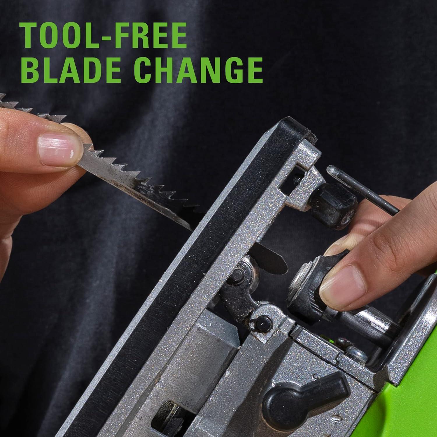 Sierra de calar inalámbrica Greenworks 24V sin escobillas 3,000 SPM