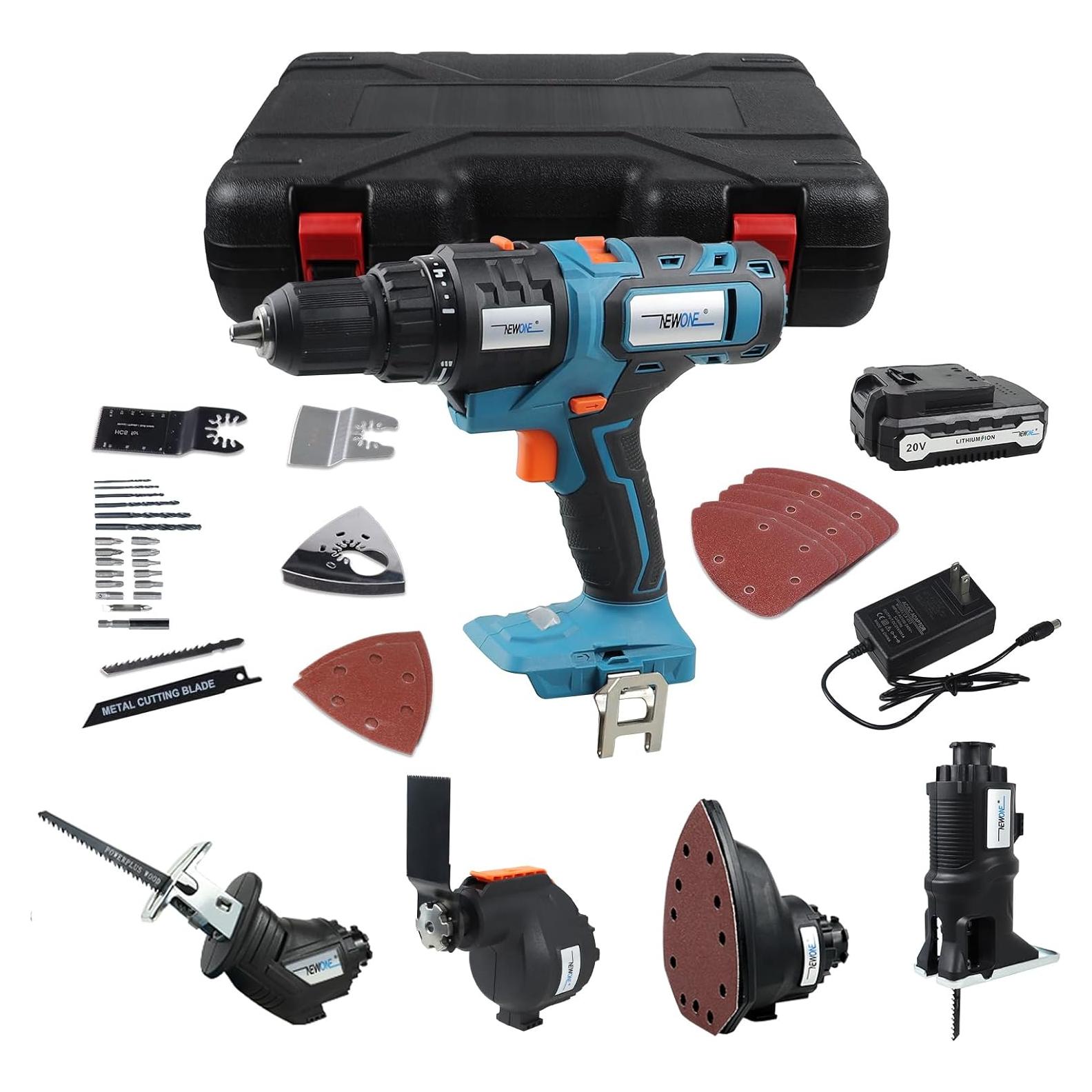 Kit Combo Sin Cable Newone 20V - 5 Herramientas con Estuche