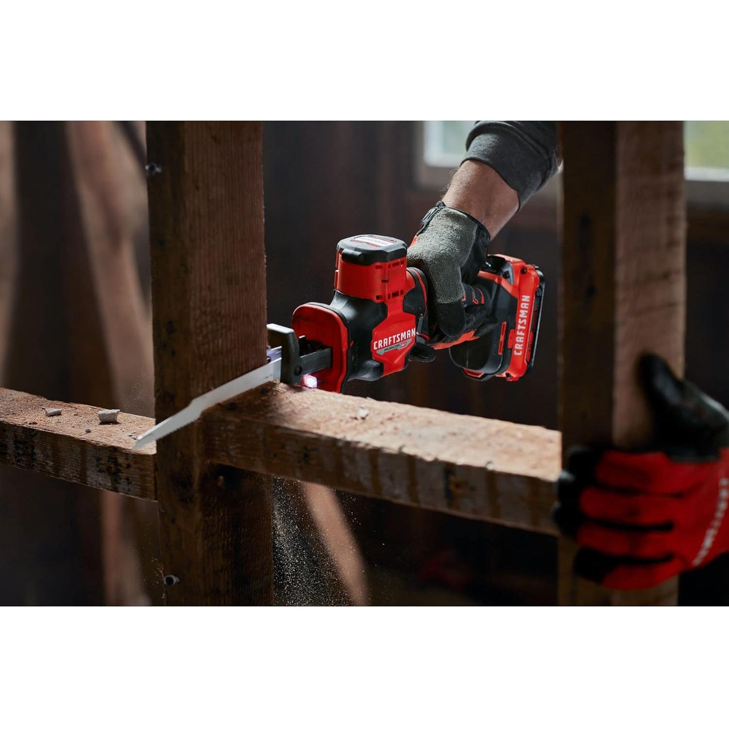 Sierra Recíproca Inalámbrica CRAFTSMAN V20, 2800 SPM, 1.76 kg