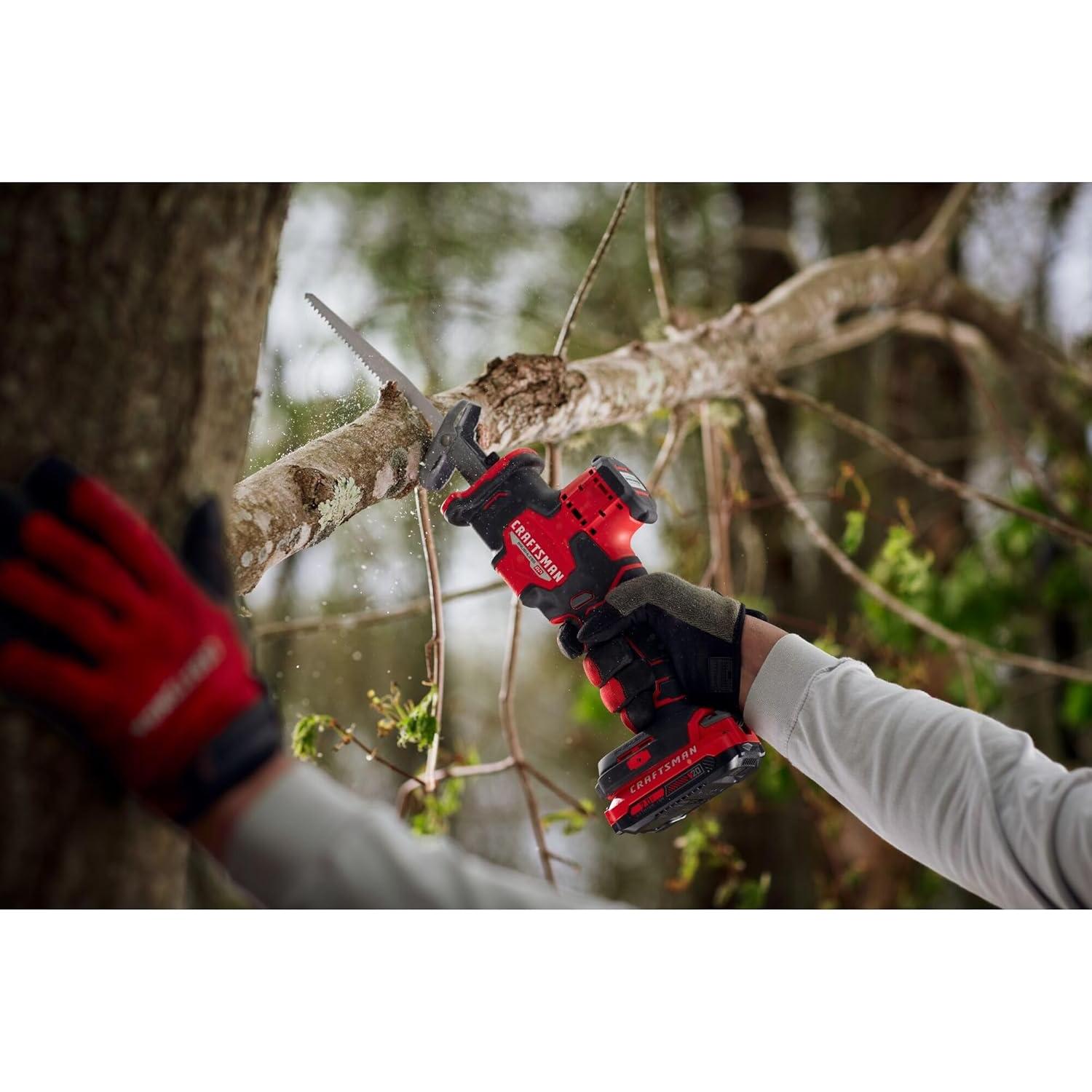 Sierra Recíproca Inalámbrica CRAFTSMAN V20, 2800 SPM, 1.76 kg