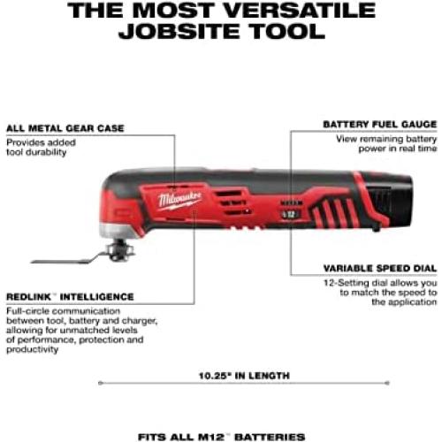 Sierra de calar inalámbrica Milwaukee M12 2445-22MT con kit