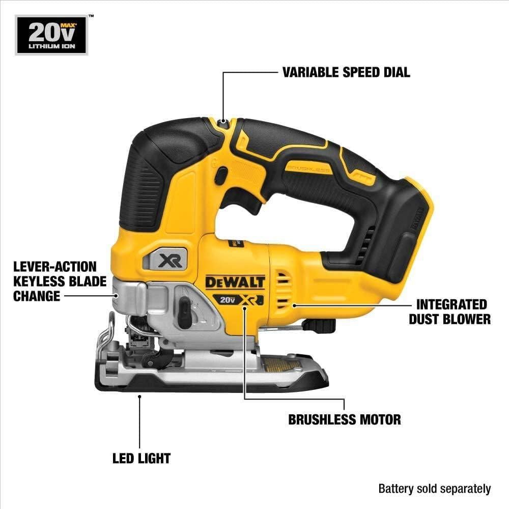 Sierra de Calar Inalámbrica DEWALT DCS334P1 20V MAX XR