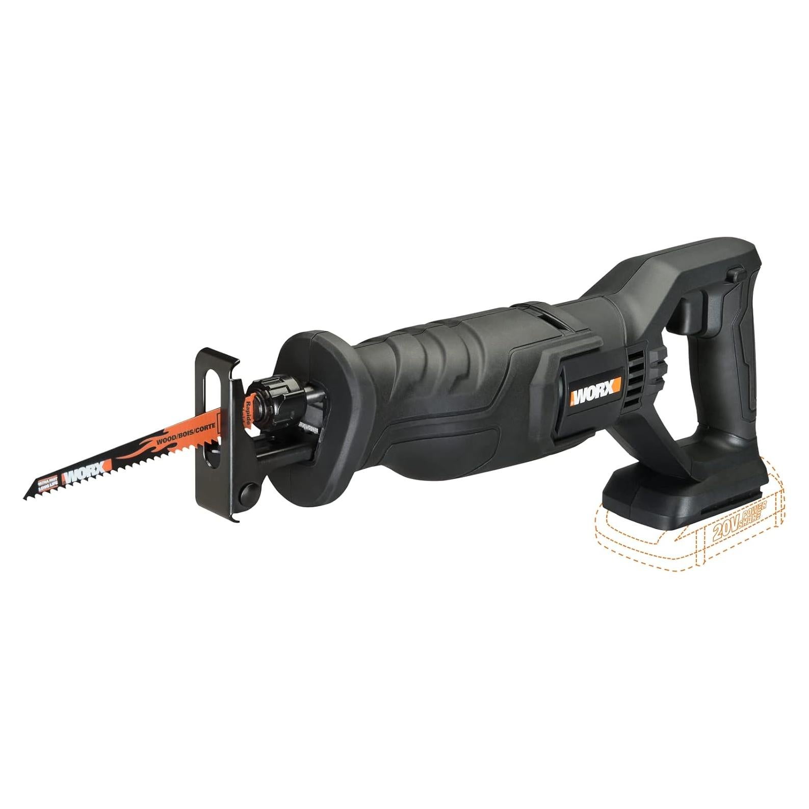 Sierra Recíproca Sin Cable Worx 20V WX500L.9 - 3000 RPM