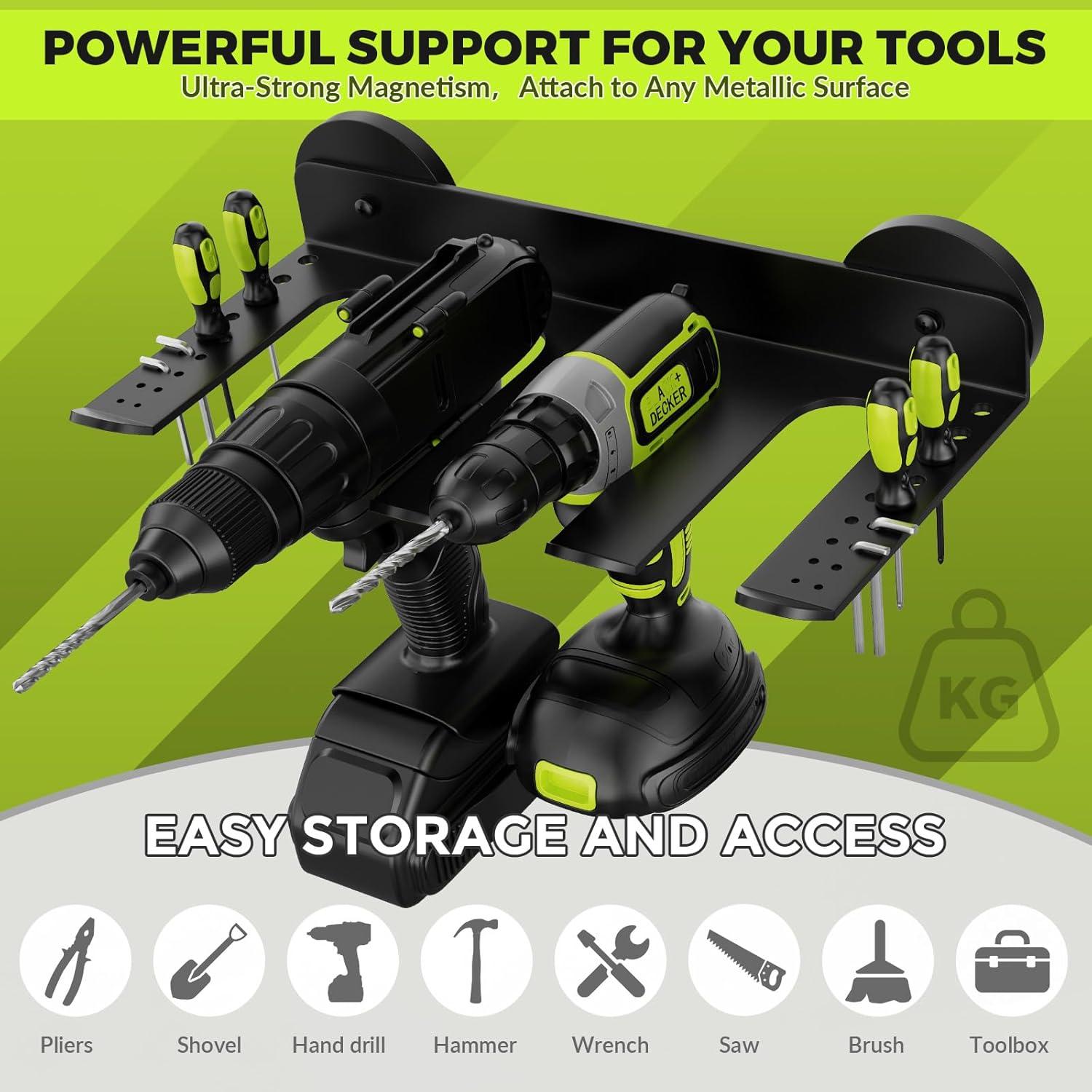 Soporte Magnético SANGIFT para Taladros y Destornilladores - 4 Espacios