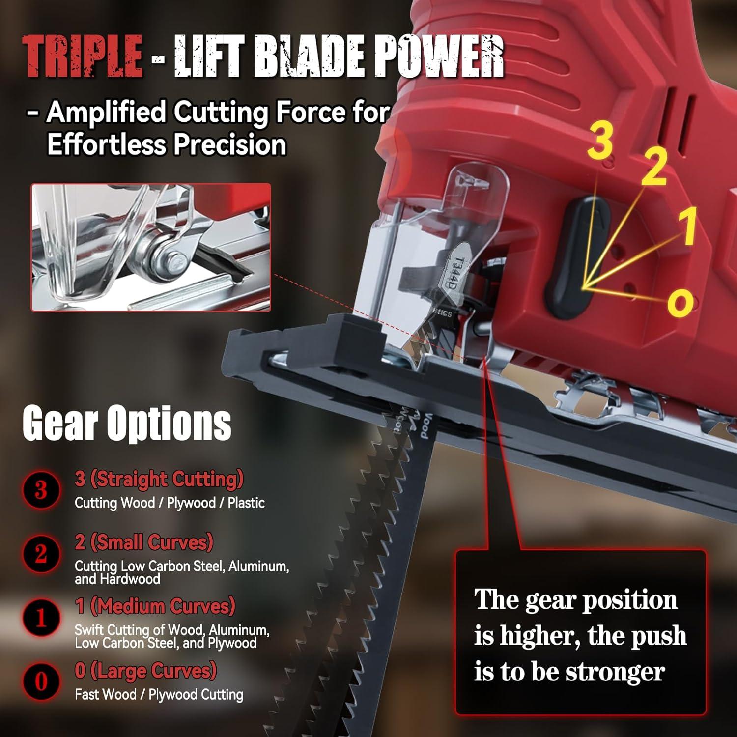 Sierra de calar inalámbrica Milwaukee 18V, 5 velocidades, LED