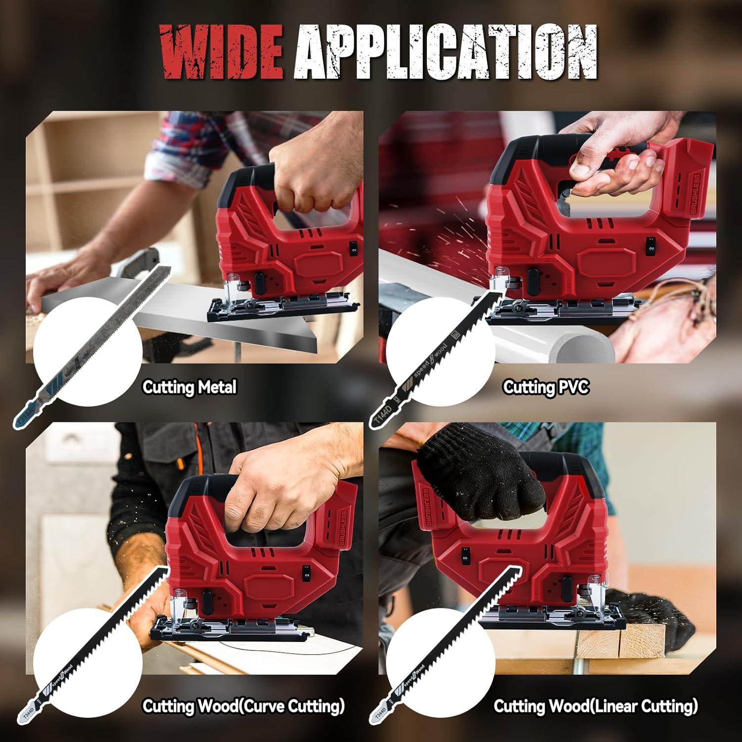 Sierra de calar inalámbrica Milwaukee 18V, 5 velocidades, LED