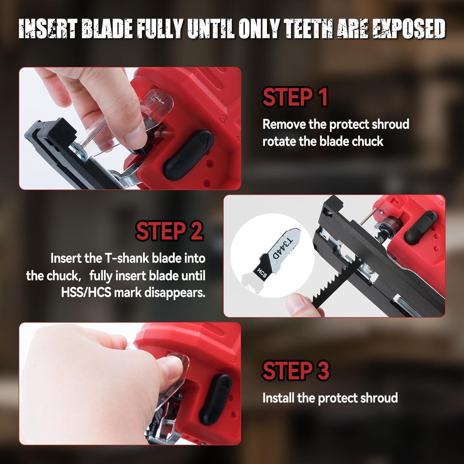 Sierra de calar inalámbrica Milwaukee 18V, 5 velocidades, LED