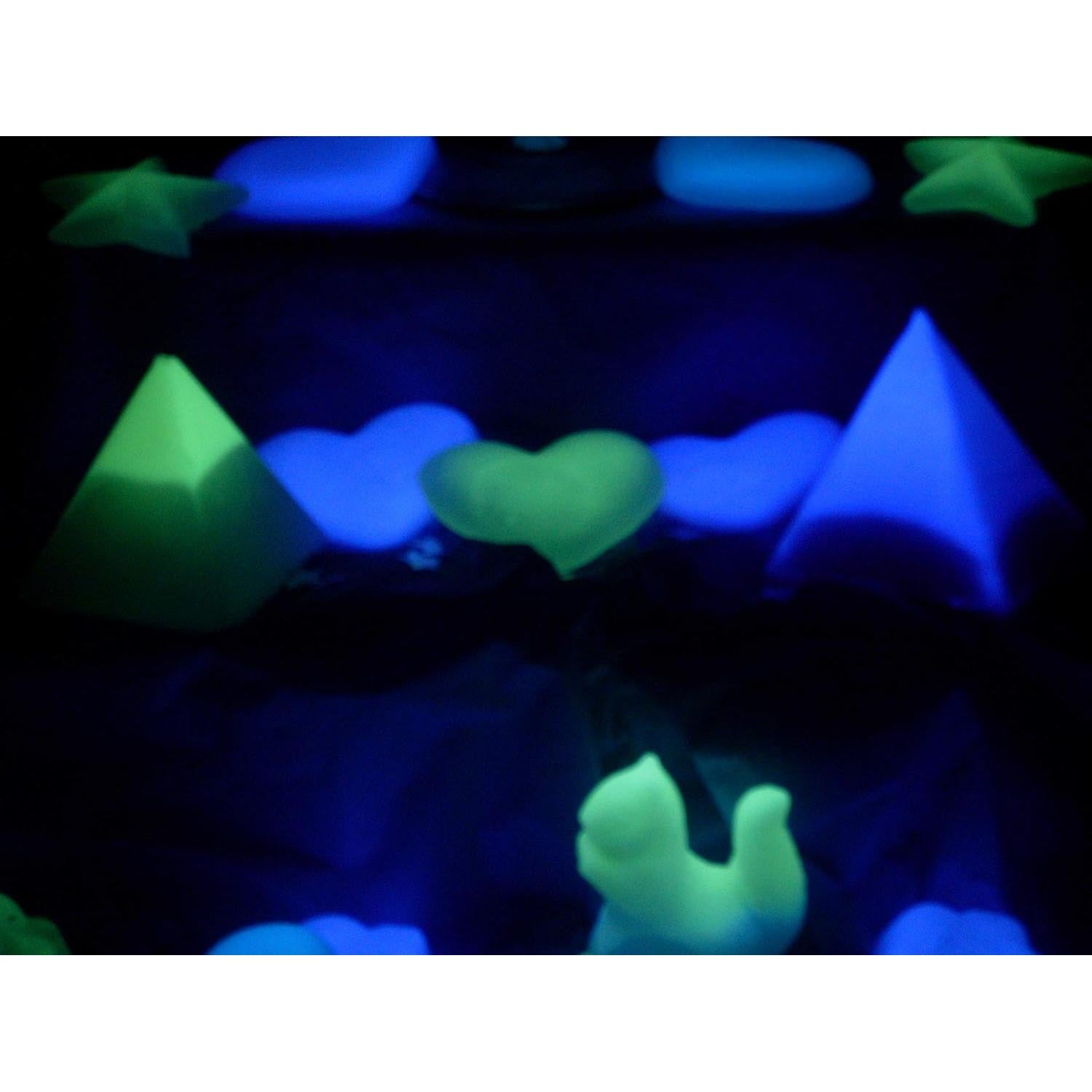 Polvo de Pigmento Fluorescente Glomania 30g Brilla en la Oscuridad