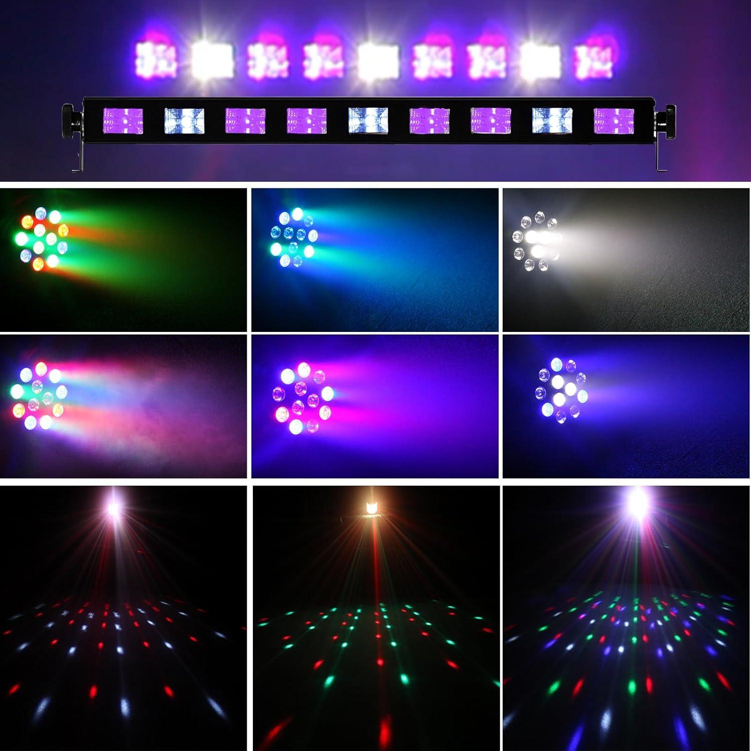 Luces de DJ 5 en 1 Blinblin con Soporte y Control Remoto