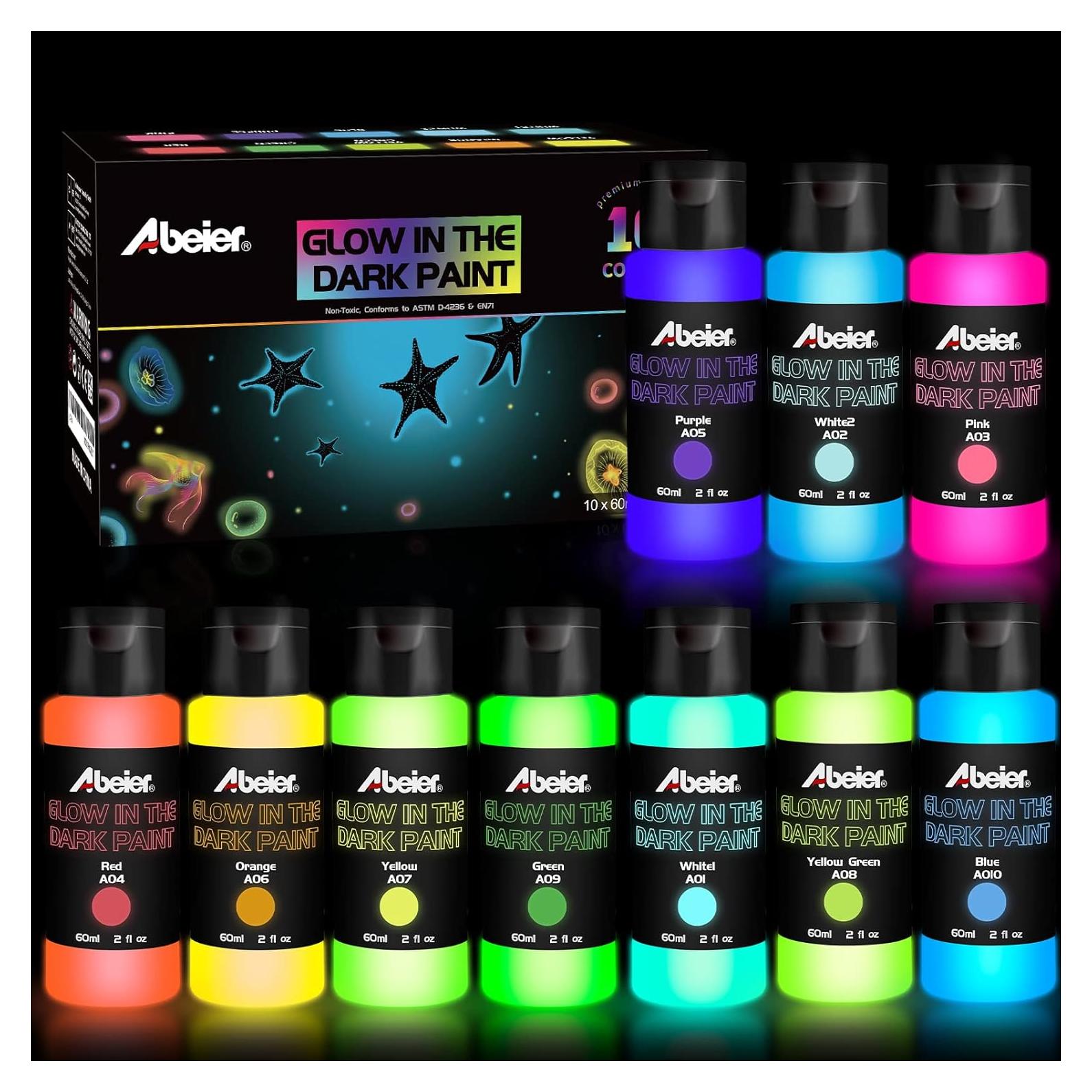 Pintura Acrílica Brillante ABEIER - 10 Colores 60ml Luminosa