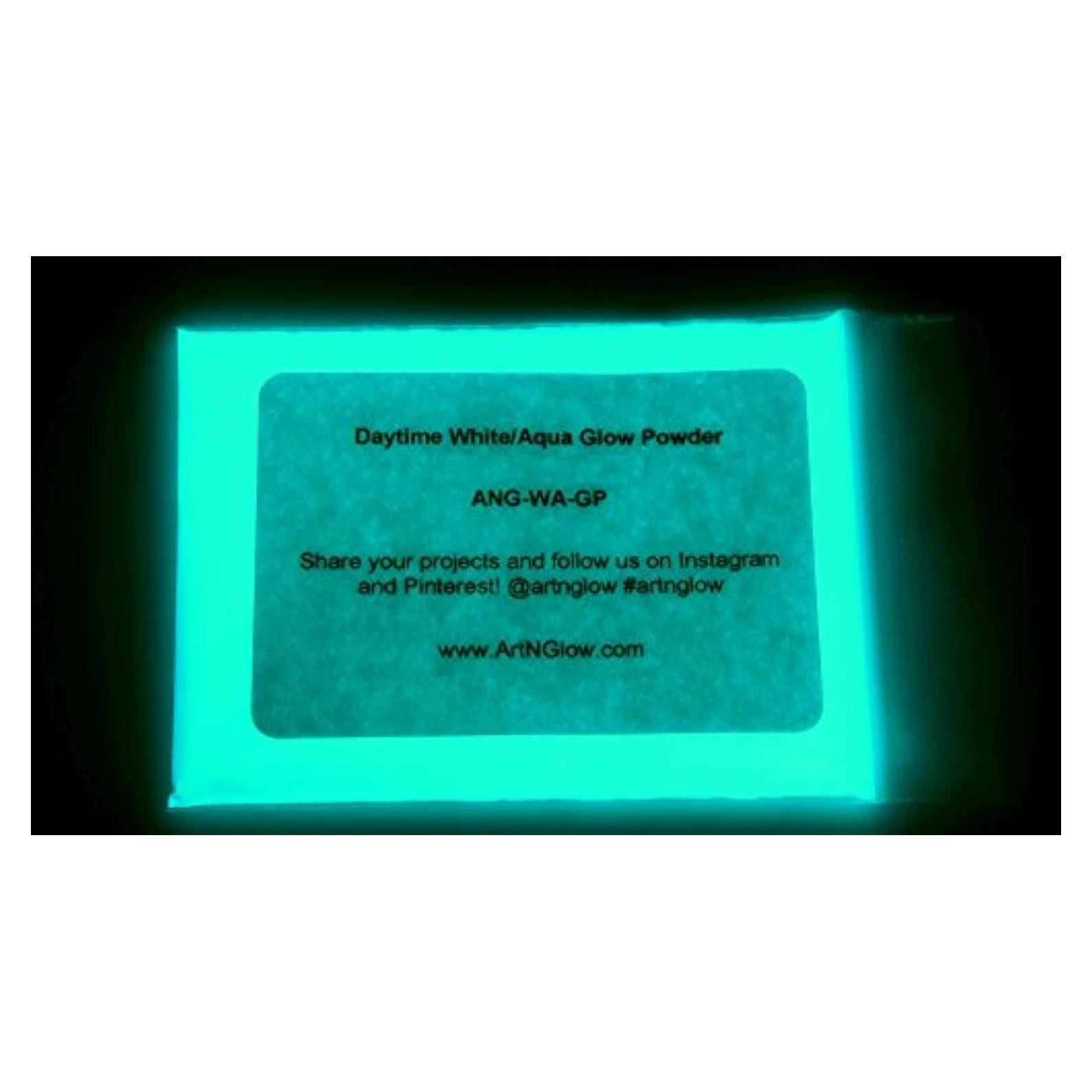 Polvo Brillante en la Oscuridad Art 'N Glow Aqua Neutro 30g