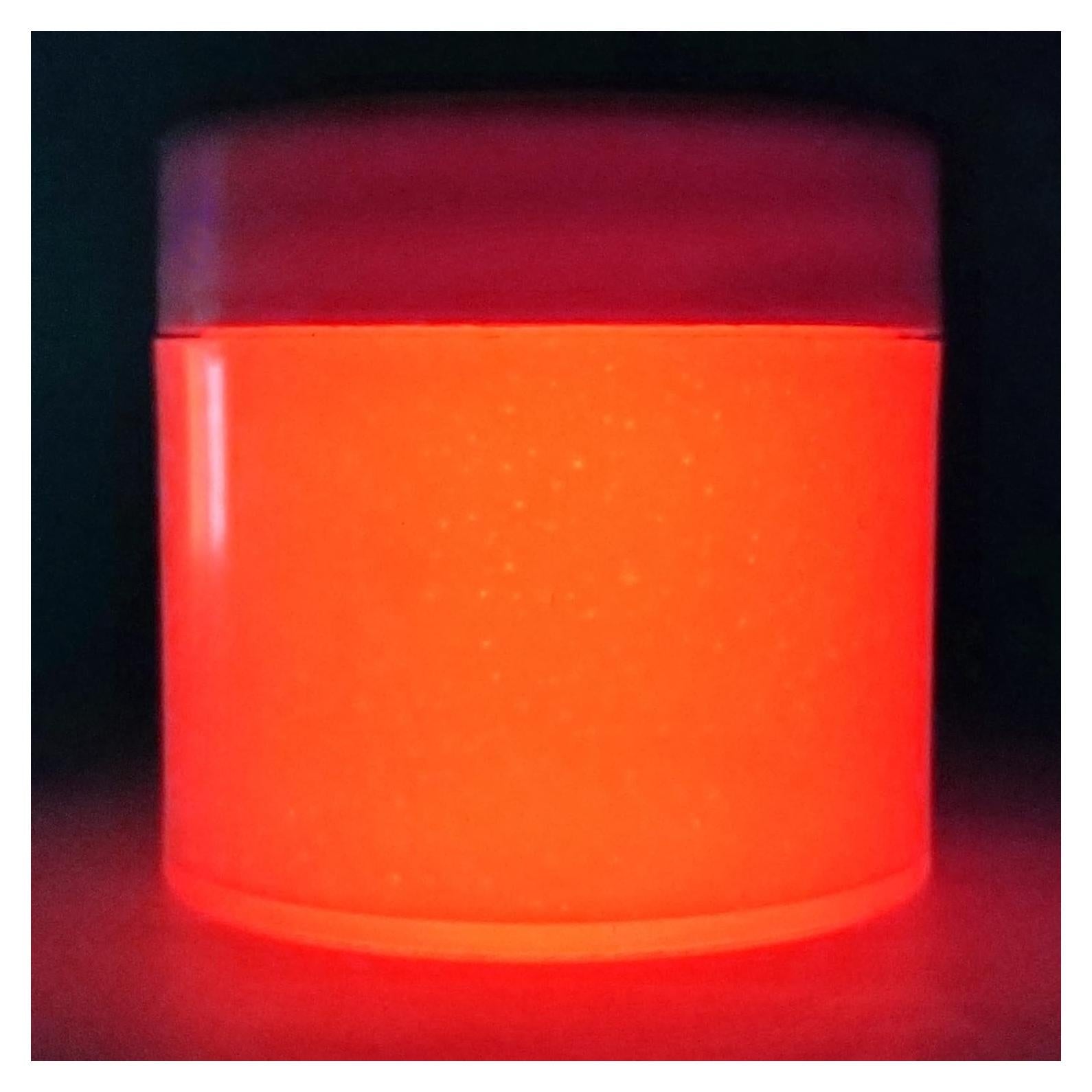 Pintura Acrílica Luminosa Glomania 30ml Blanco Brilla Rojo-Anaranjado