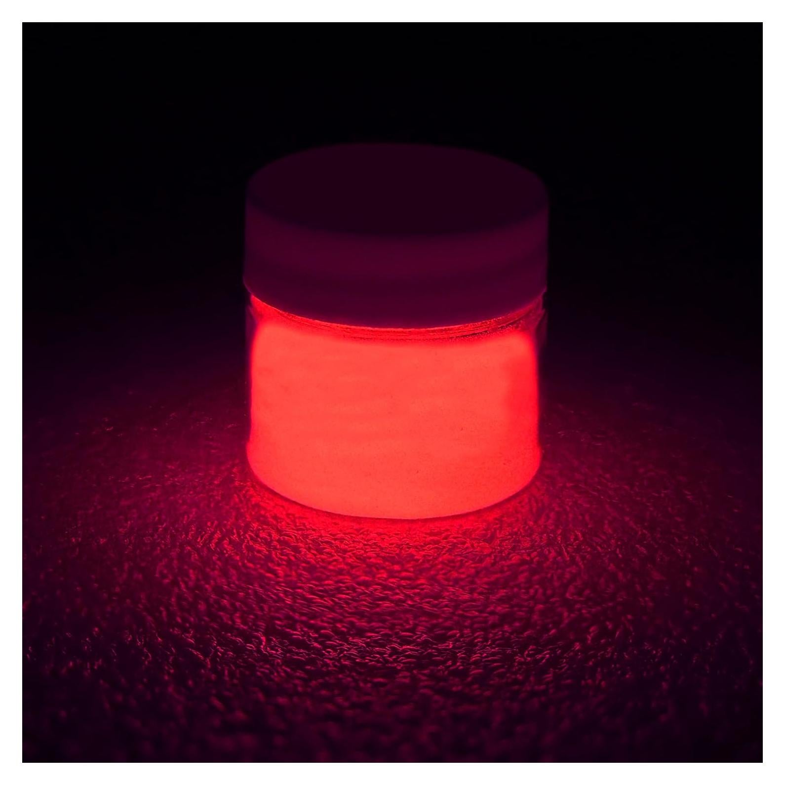 Pintura Acrílica GLO Effex 0.5 Oz Brilla en la Oscuridad Rojo