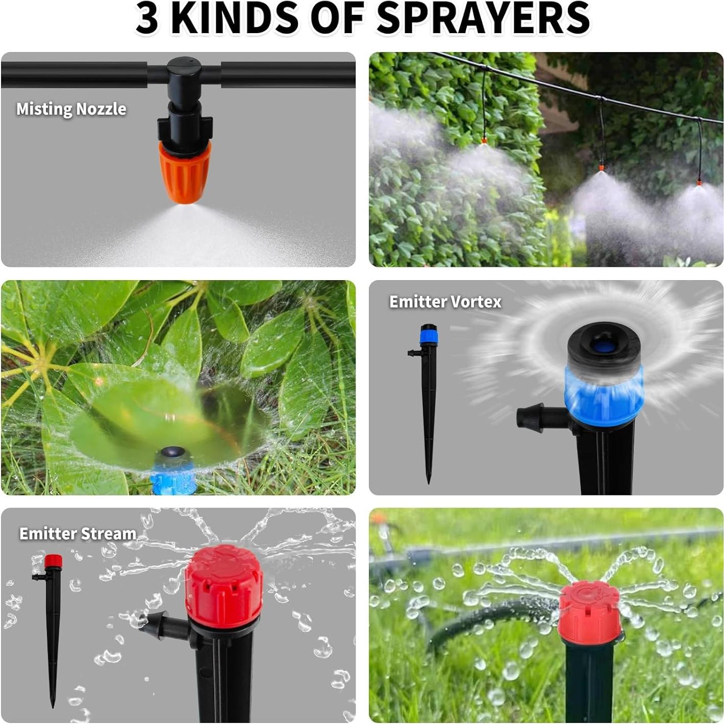 Sistema de Riego por Goteo Abakuku 240 pies Automático