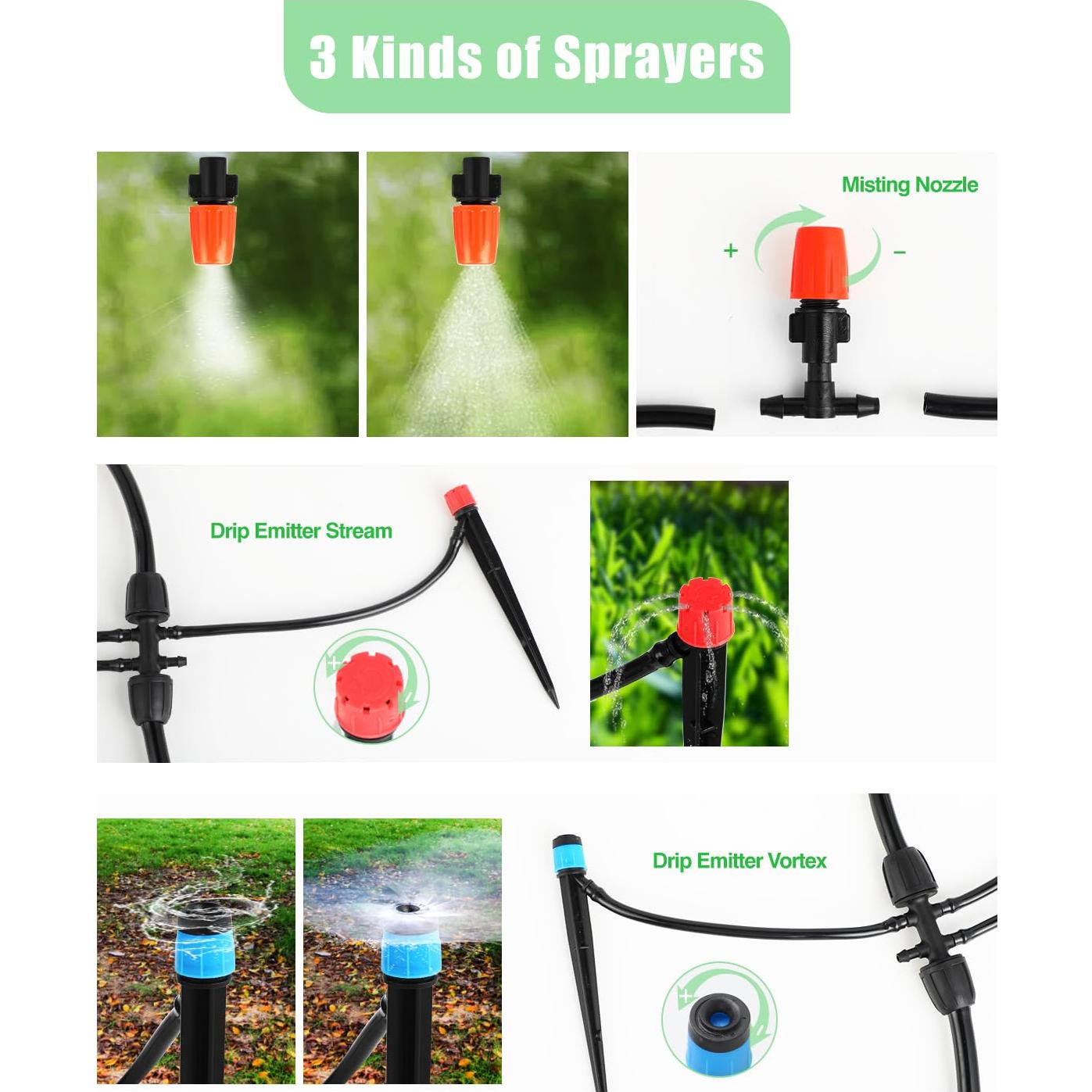 Sistema de Riego por Goteo Toki-dot 230FT para Jardín