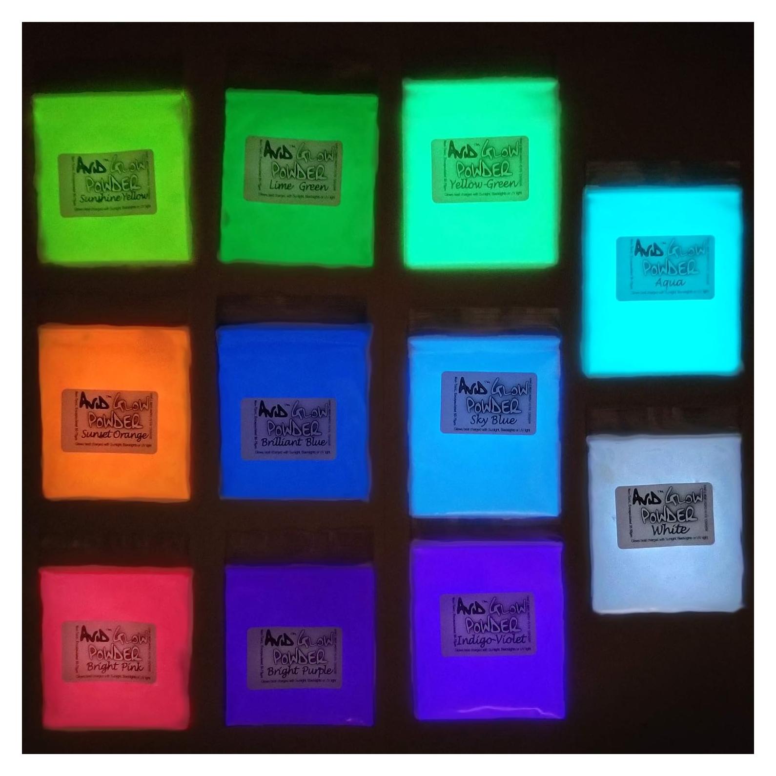 Paquete de Polvo Brillante Avid Color 11 Colores 165g